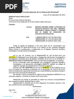 Instituto Científico: "Año Del Fortalecimiento de La Soberanía Nacional"