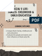 Rizal's Life Family, Childhood & Early Education