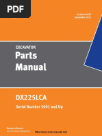 Doosan DX225LCA Excavator Parts Manual