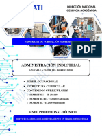 Administración Industrial: Dirección Nacional Gerencia Académica