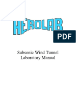 AEROLAB Subsonic Wind Tunnel Lab Manual