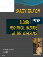 Electrical and Mechanical Hazards