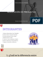 Resolución de Preguntas: Teoria General Del Proceso