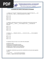 Atividades de Crase, Pontuação e Pronome