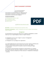 Economie Et Management D'entreprise