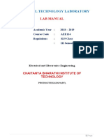 Iare Lab Manual