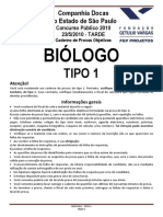 FGV - CODESP - 2010 - Bio1 OK