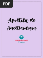 Apostila de Anestesiologia