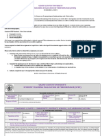 Gcu Student Teaching Evaluation of Performance Step Standard 1 Part I - Signed