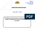 La Maintenance Préventive Et Corrective Du Scanner Installé À L'hôpital de Proximité Sidi Moumen en Lot Unique