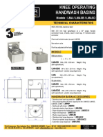 Knee Operated Hand Wash Sink - Lmasb