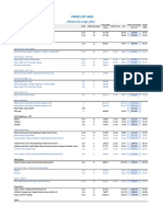 Price List Food and Beverages - 01 Sept 2022