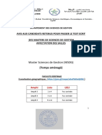 Affectation Des Salles MSDG