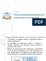 5.3 Tipos de Transacciones Propiciadas Por La Tecnología de La Información.