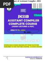 Set-03-Jkssb Assistant Compiler by JK Exam Cracker