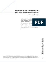 De Soto - La Ley y La Propiedad Fuera de Occidente