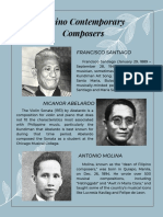 Filipino Contemporary Composers