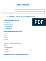 Evaluación Lenguaje 2° Donde Viven Los Monstruos