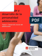 Tema 4. Desarrollo Moral Del Adolescente