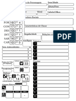 13 Era RPG Ficha Alternativa 2019