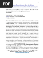 Tribu 9 Oposicion A La Ejecucion de Desalojo