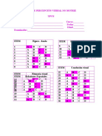 Test de Percepción Verbal No Motriz