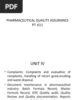 Pharmaceutical Quality Assurance