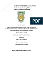 Universidad Autónoma de Baja California: Facultad de Ciencias Sociales y Políticas Maestría en Administración Pública