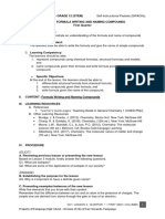 1.4 Formula Writing and Naming Compounds