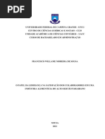 Francisco Willame Moreira de Sousa - O Papel Da Liderança Na Satisfação Dos Colaboradores em Uma Industria Alimenticia Do Alto Sertão Paraibano