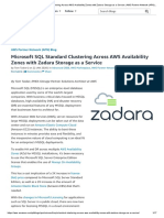 Microsoft SQL Standard Clustering Across AWS Availability Zones With Zadara Storage As A Service - AWS Partner Network (APN) Blog