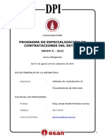 Sylabus Etapa Procedimientos de Selección - Prof. Jorge Perleche G6-22