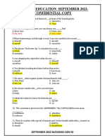 General Education September 2022