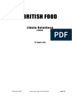 BRITISH FOOD and DRINks