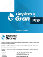 Limpieza A Granel Lista de Precios 0722