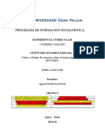 Guion para El Examen Parcial de Cátedra Vallejo - Sesión 4