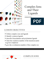 Complex Ions and Their Ligands LM