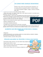 Cuidados Dietéticos Gerais para Crianças Desnutridas