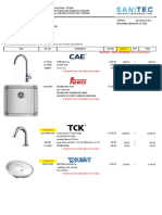 Sanitary Fixtures Quotation (Duravit)