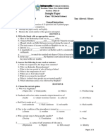 S. Science Sample Paper Class 7