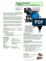 Booster Pump Set Bpelc1 / Bpelc2 - : Models Datasheet