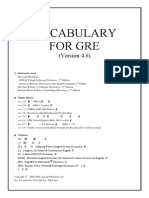 Gre - Vocabulary For GRE