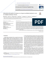 Adsorption Desorption of Toluene On A Hypercrosslin - 2019 - Chinese Journal of