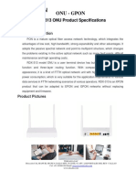 ONU RDX-313 - Datasheet Redxon