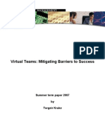 Virtual Teams - Mitigating Barriers To Success v1.3