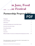 Partnership Proposal Eltham Jazz Food Wine Festival 2017