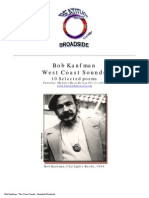 Bob Kaufman West Coast Sounds: 10 Selected Poems