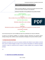 Cours B3P 5 - Extraction Et Purification Des Protéines