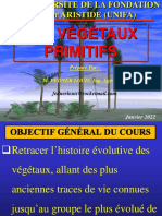 Cours Complet Sur Les Vegetaux Primitifs