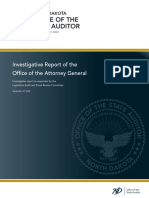 Investigative Report of The Office of The Attorney General